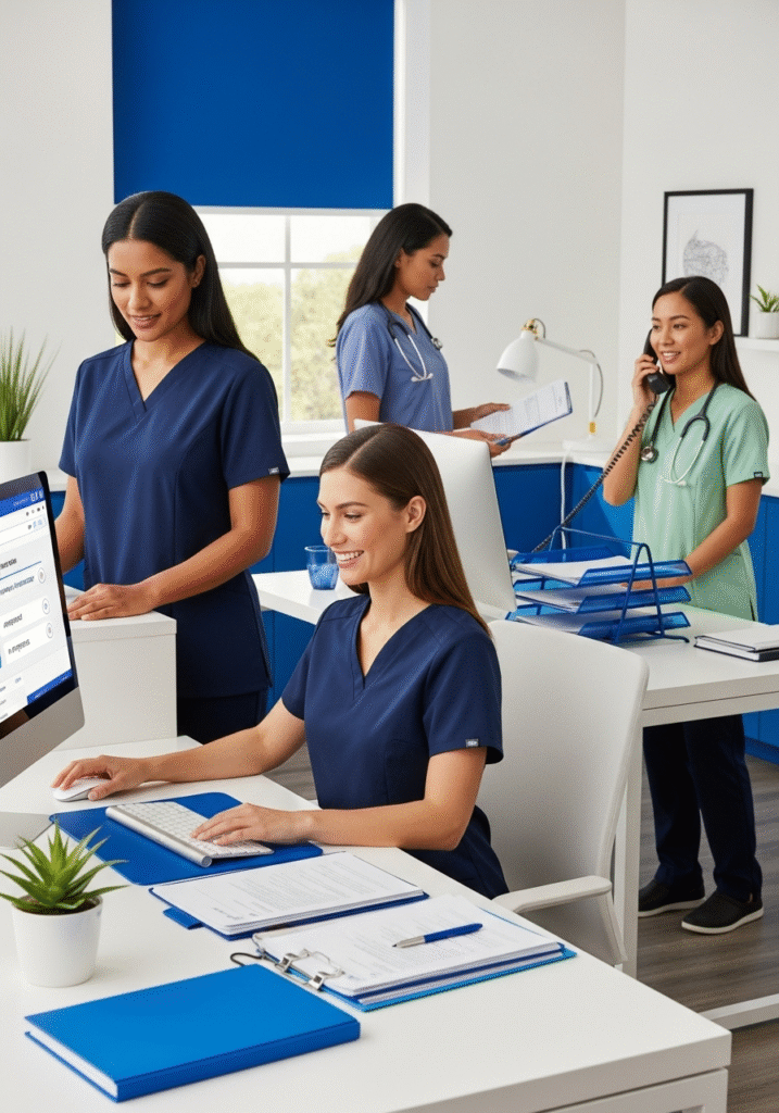 Medication prior authorization workflow integrated with EMR systems for faster payer approvals.